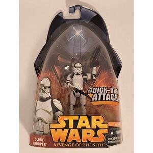 Star Wars Clone‎ Trooper Revenge of the Sith Action Figure Quick-Draw Attack